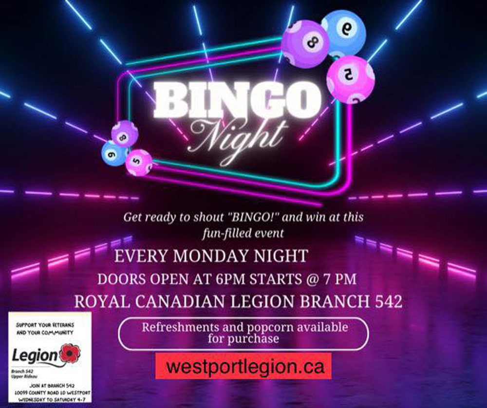 Monday Night Bingo at the Legion