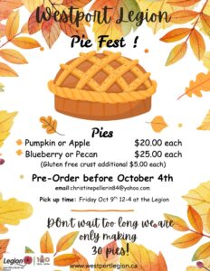 Westport Legion Pie Fest
