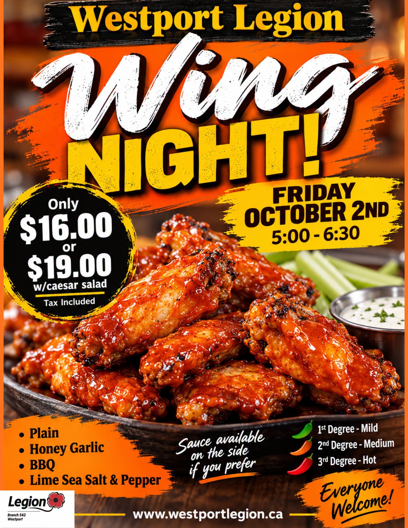 Westport Wing Night