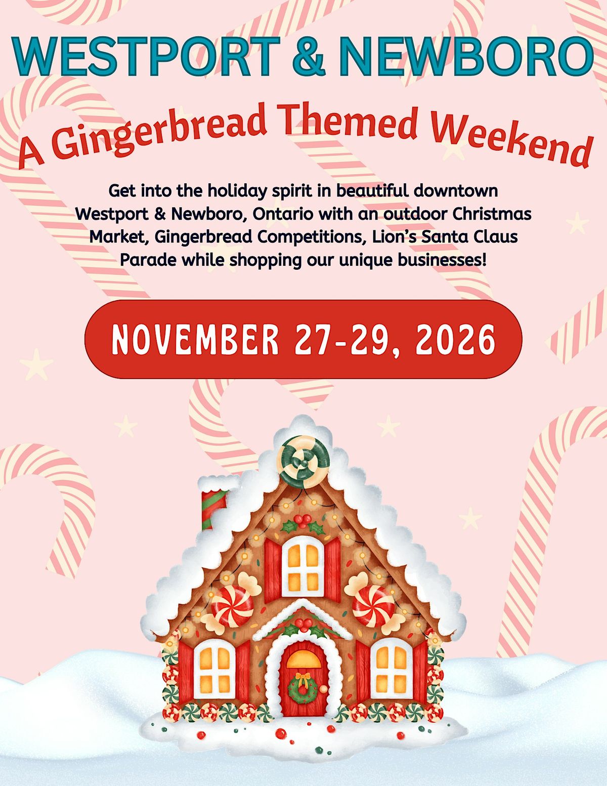 Westport's Gingerbread Themed Weekend
