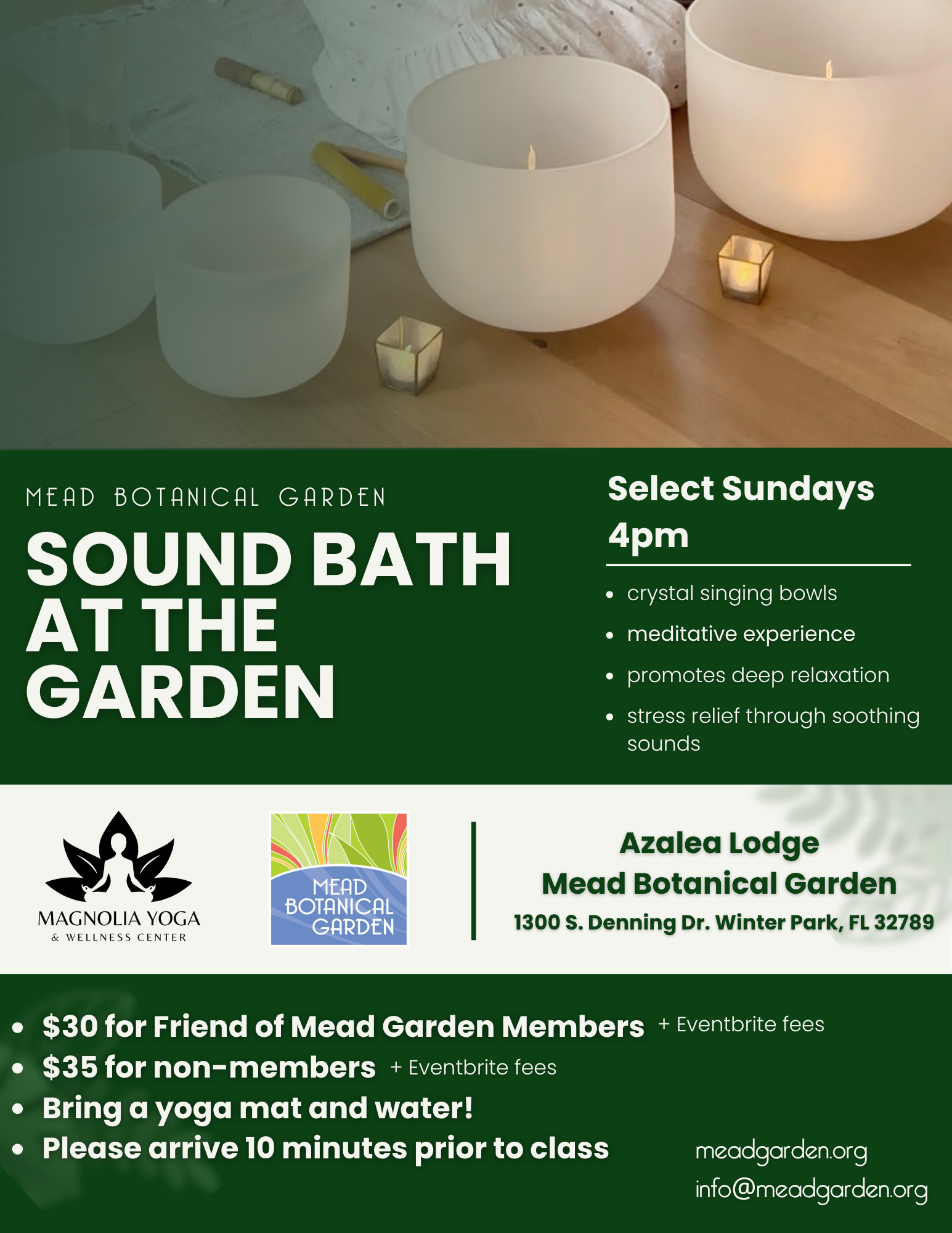 Sound Bath at the Garden